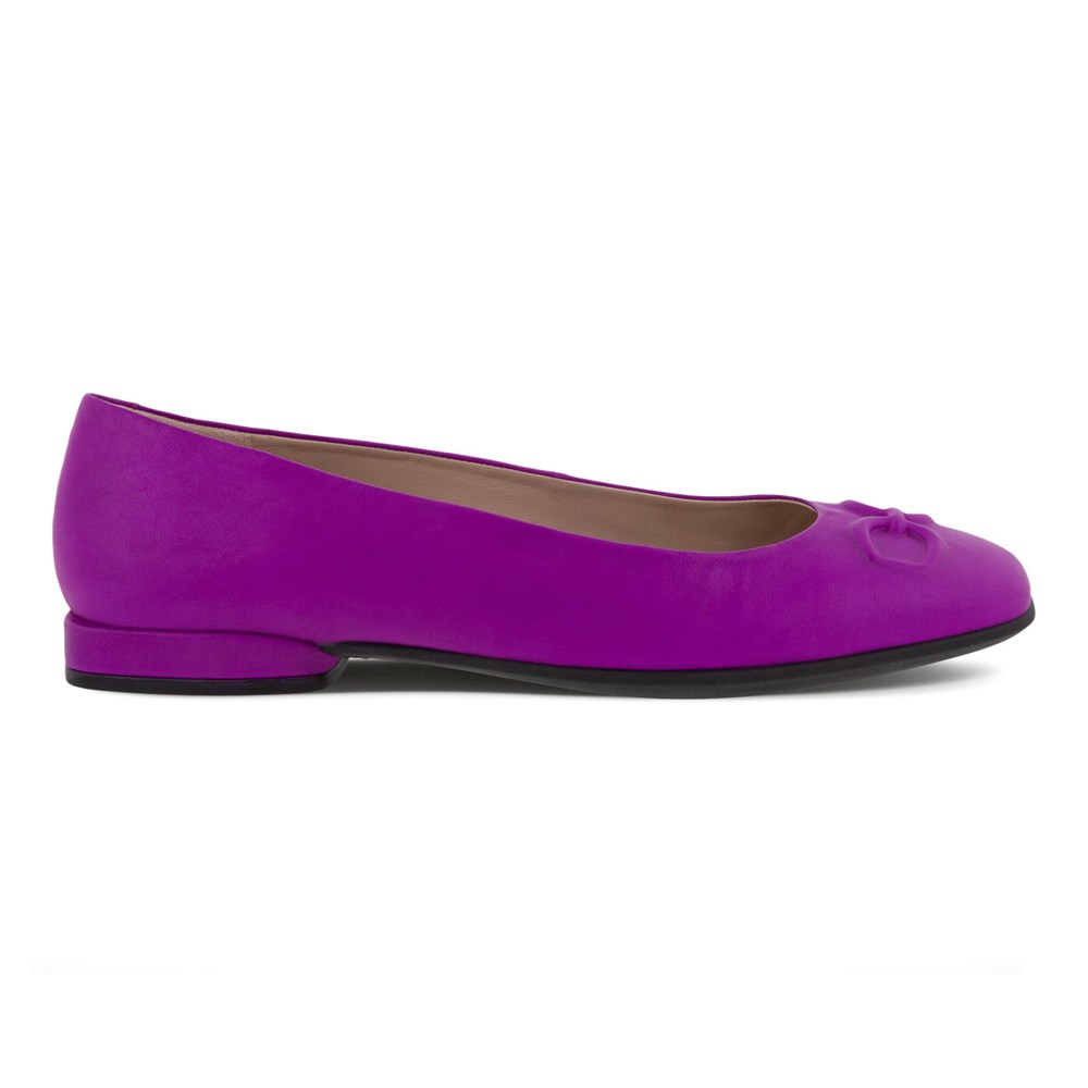 Womens Ballerinas - ECCO Anine Squareds - Purple - 6953HNFAU